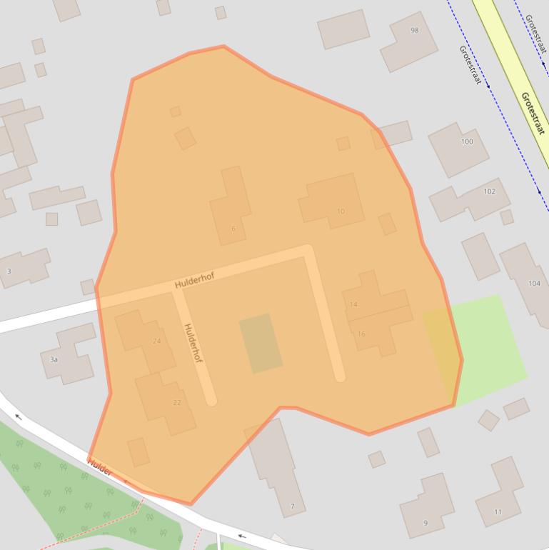 Kaart van postcodegebied 5821CH.