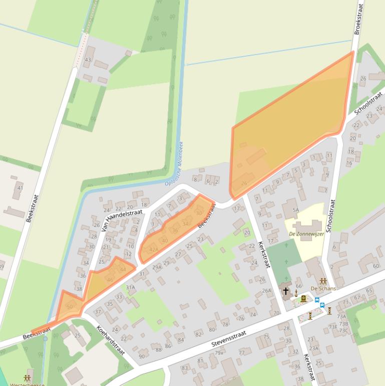 Kaart van postcodegebied 5843AK.