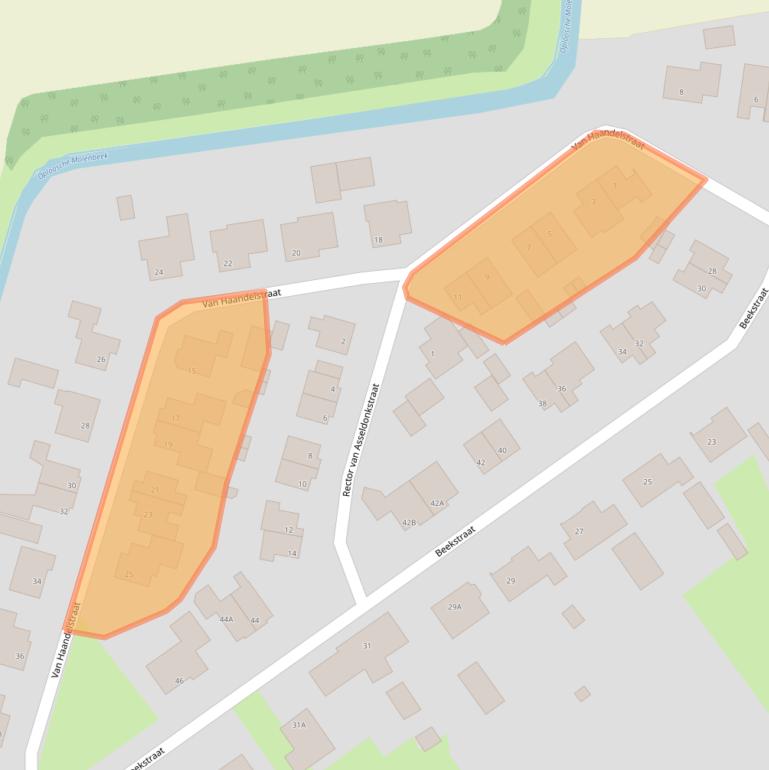 Kaart van postcodegebied 5843AX.