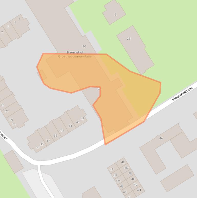 Kaart van postcodegebied 5844AX.