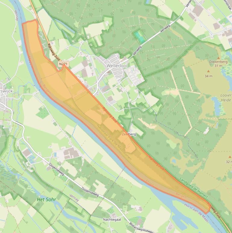 Kaart van postcodegebied 5856AB.