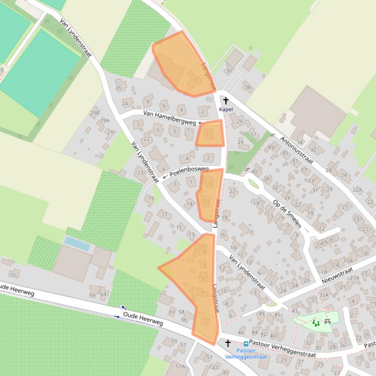 Kaart van postcodegebied 5863BG.