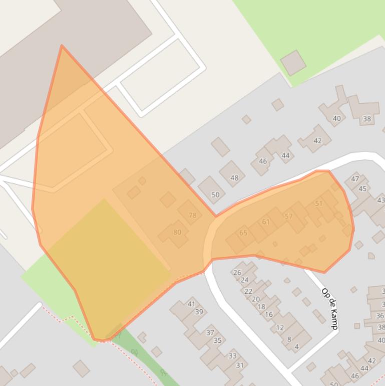 Kaart van postcodegebied 5871BH.