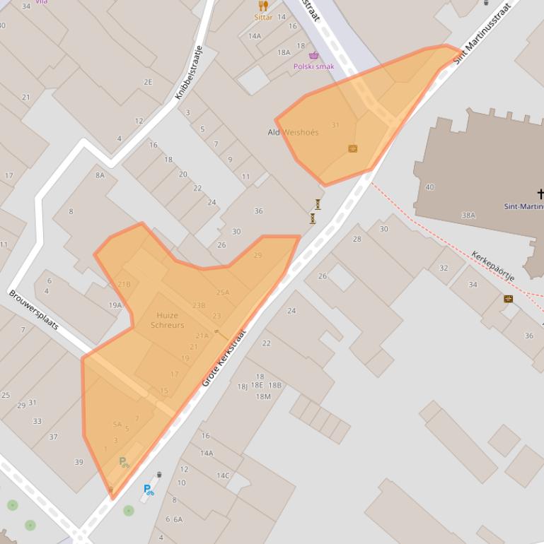 Kaart van postcodegebied 5911CG.