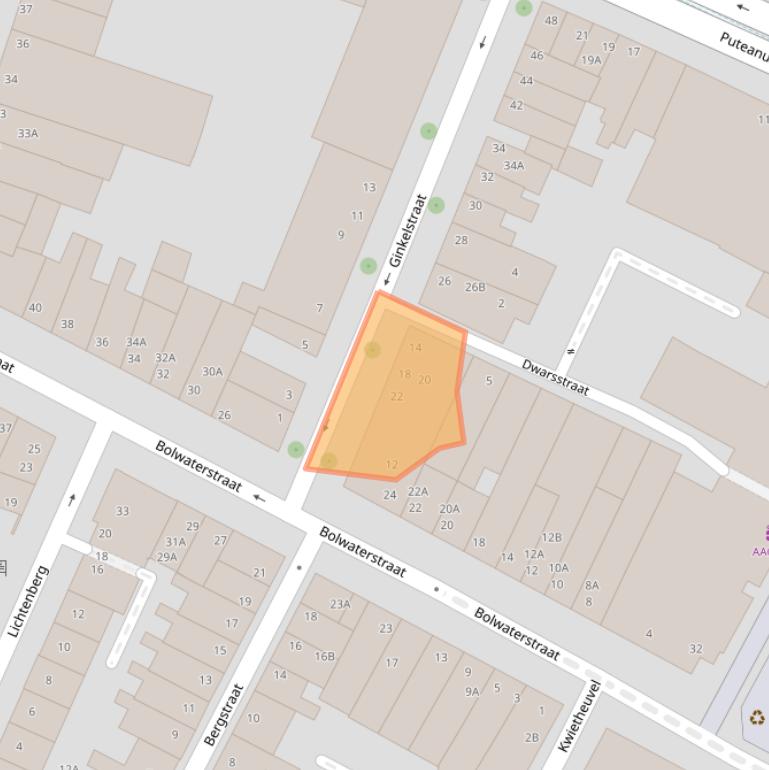 Kaart van postcodegebied 5911ER.