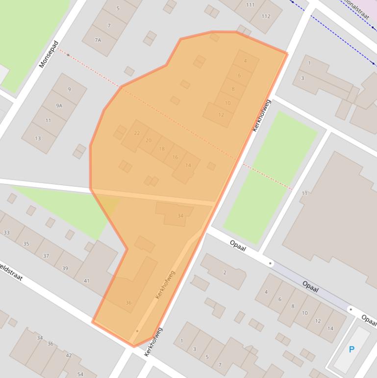 Kaart van postcodegebied 5912GP.