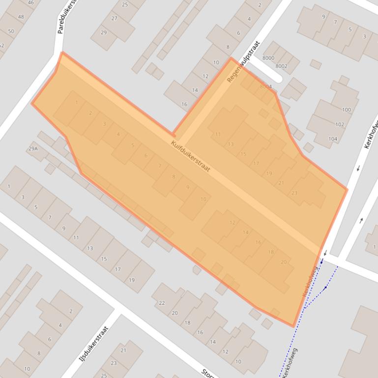 Kaart van postcodegebied 5912VA.