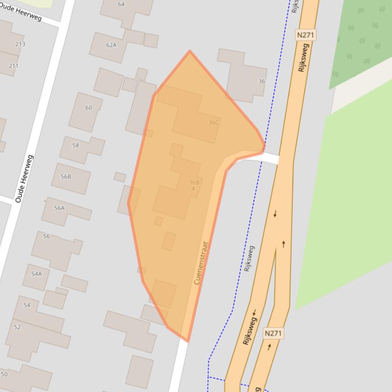 Kaart van postcodegebied 5941AM.