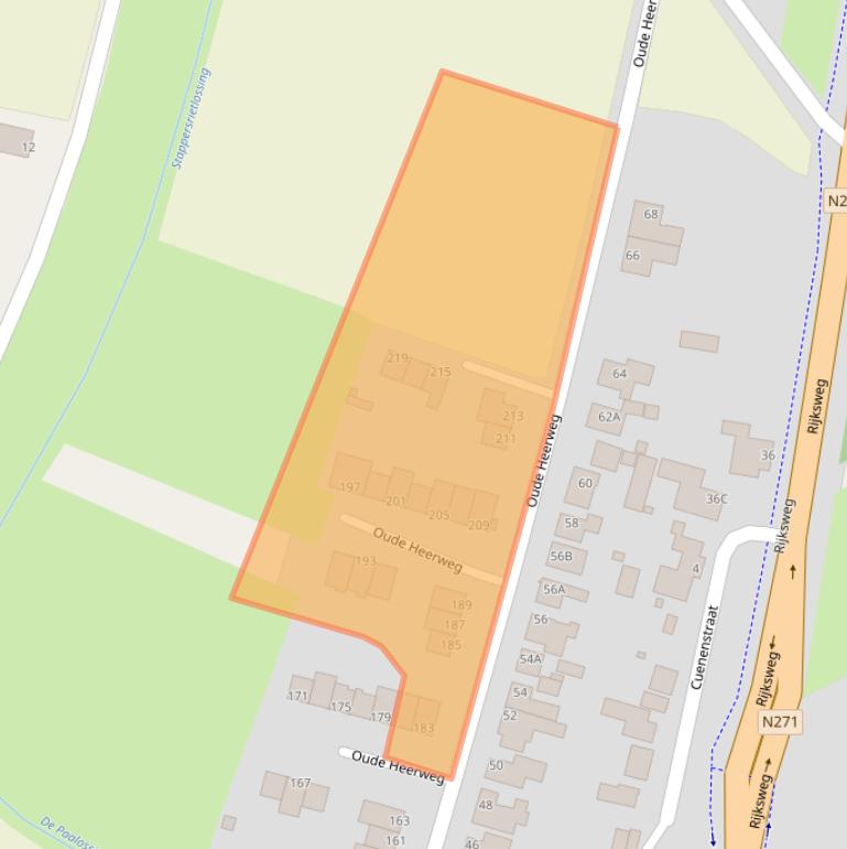 Kaart van postcodegebied 5941EM.