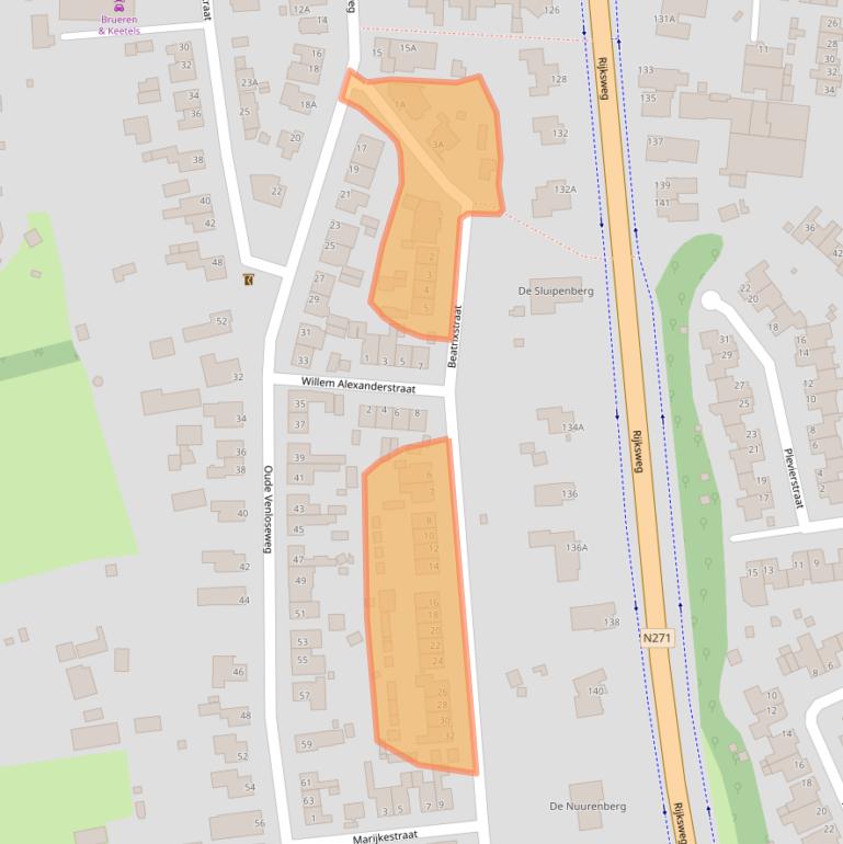Kaart van postcodegebied 5941GN.