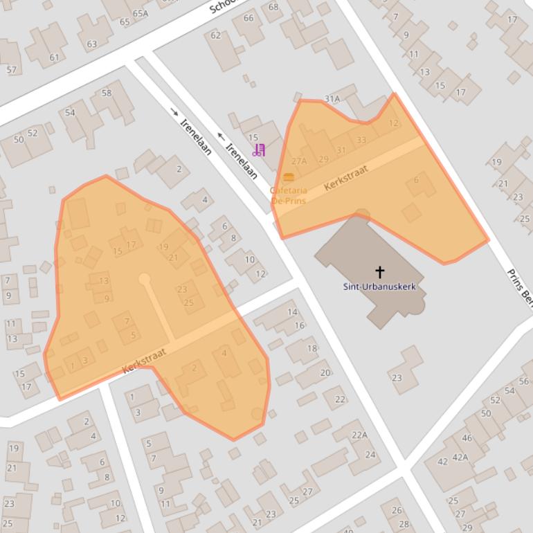 Kaart van postcodegebied 5951EC.