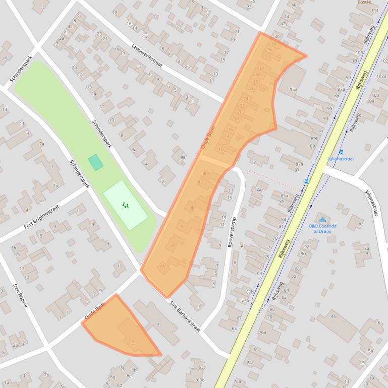 Kaart van postcodegebied 5953AR.