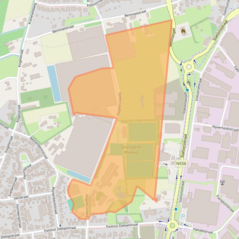 Kaart van postcodegebied 5963AS.