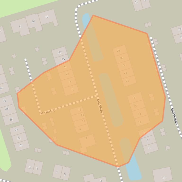 Kaart van postcodegebied 5964AV.