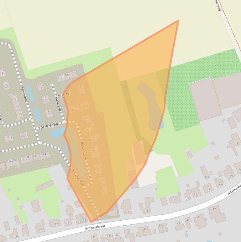 Kaart van postcodegebied 5964AZ.
