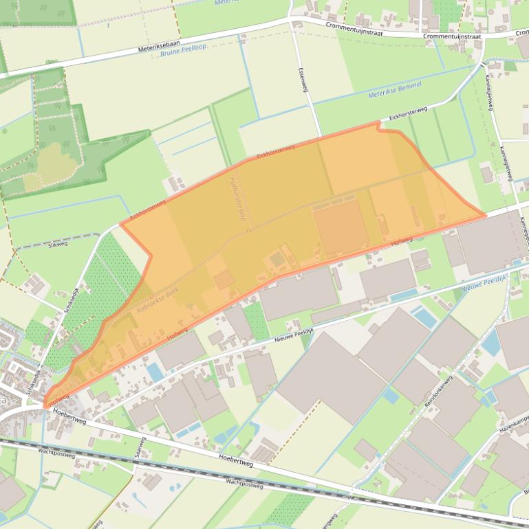 Kaart van postcodegebied 5966NE.