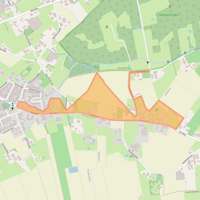 Kaart van postcodegebied 5976NJ.