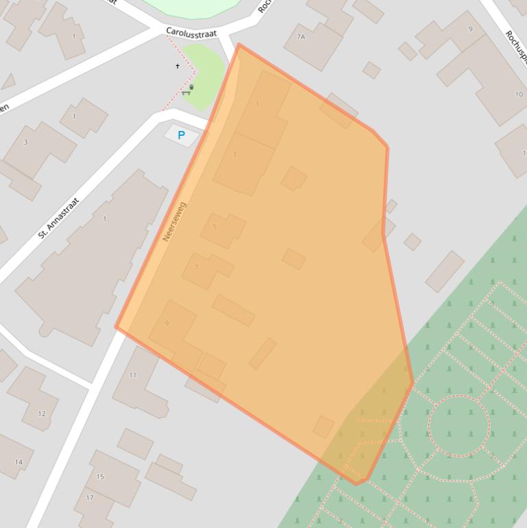 Kaart van postcodegebied 5988NB.