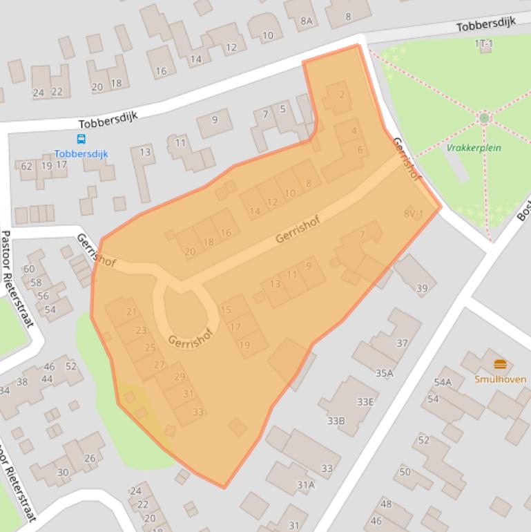 Kaart van postcodegebied 6002BT.