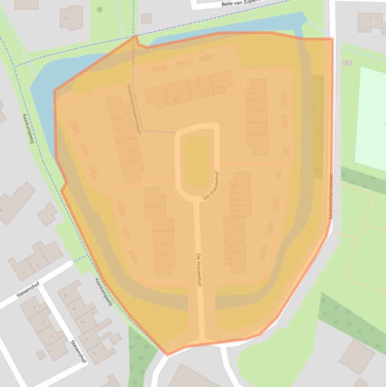 Kaart van postcodegebied 6004SL.