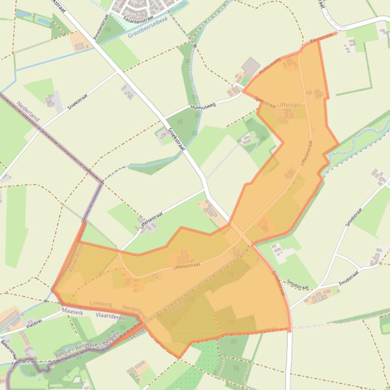 Kaart van postcodegebied 6012RM.