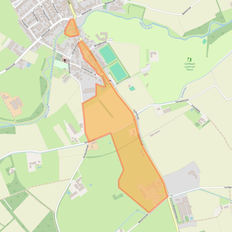 Kaart van postcodegebied 6013RN.