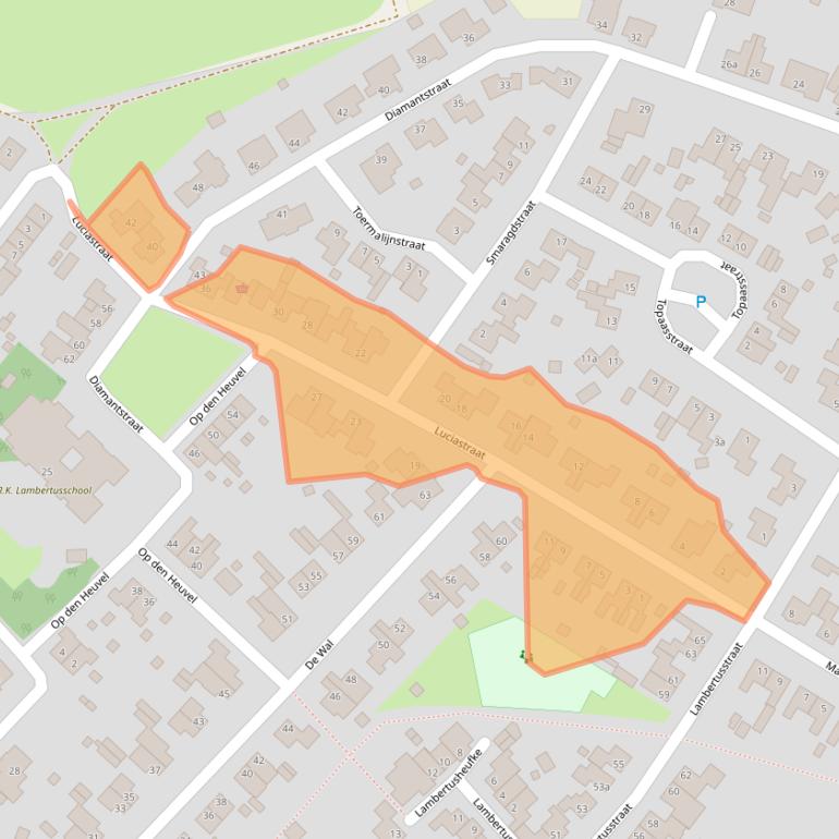 Kaart van postcodegebied 6015BA.