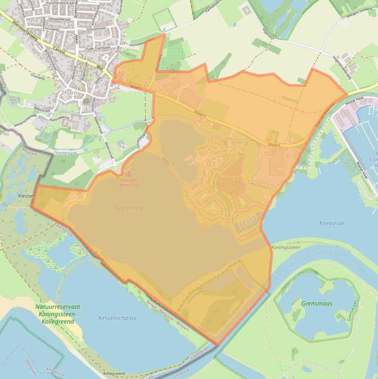 Kaart van postcodegebied 6017BD.