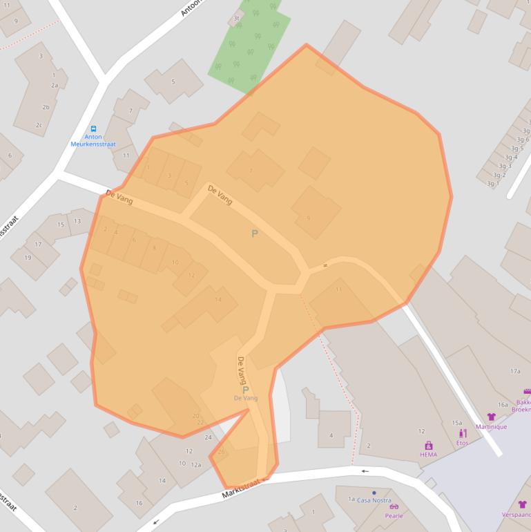 Kaart van postcodegebied 6021LD.