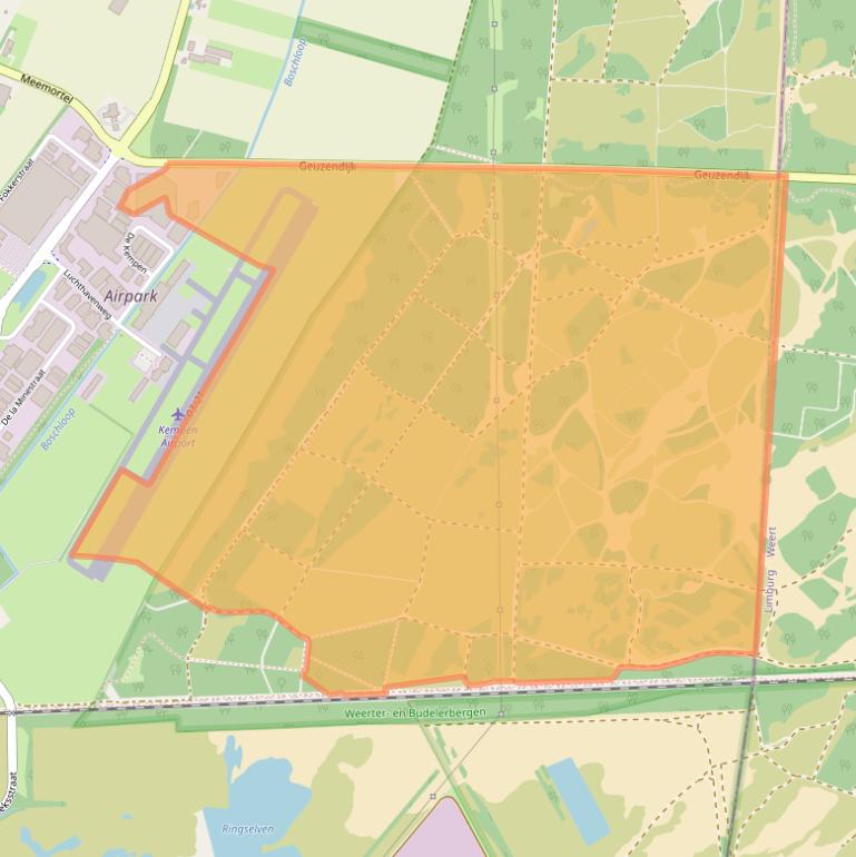 Kaart van postcodegebied 6021PV.