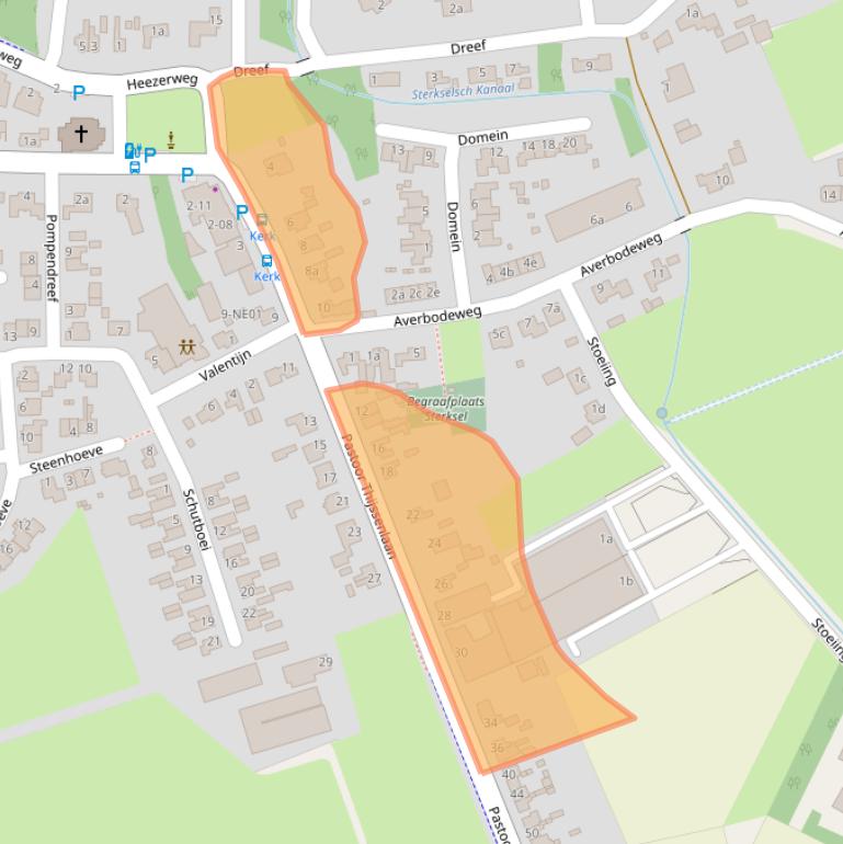 Kaart van postcodegebied 6029RM.