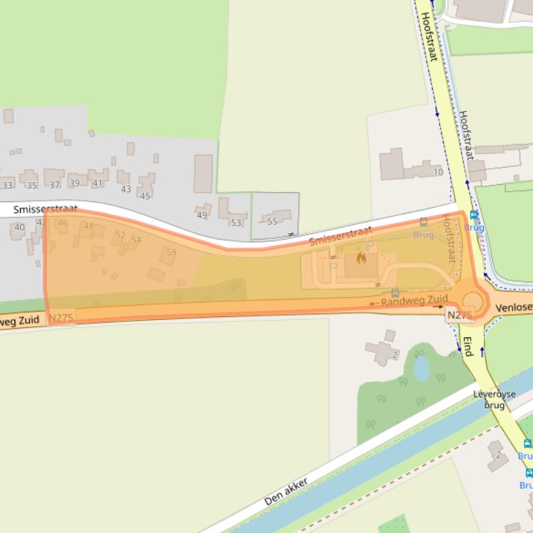 Kaart van postcodegebied 6031AG.