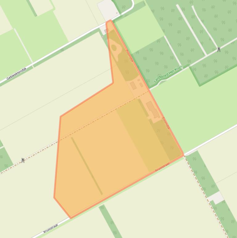 Kaart van postcodegebied 6034TB.