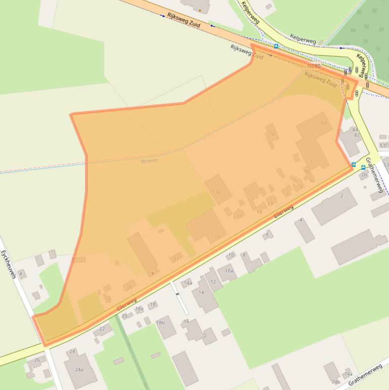 Kaart van postcodegebied 6037RR.