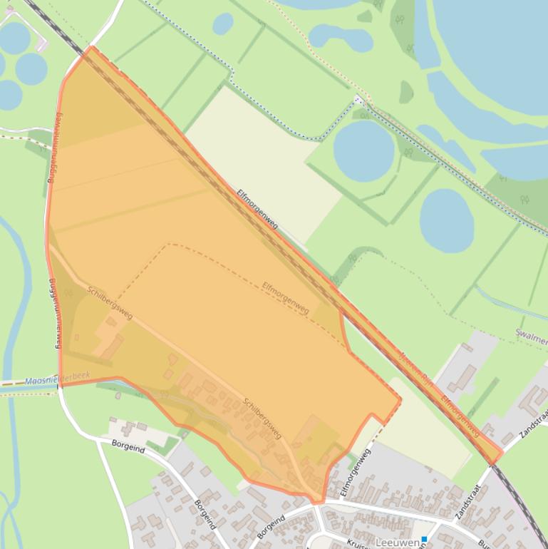 Kaart van postcodegebied 6041AN.