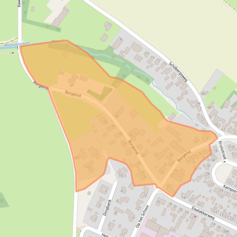 Kaart van postcodegebied 6041AP.