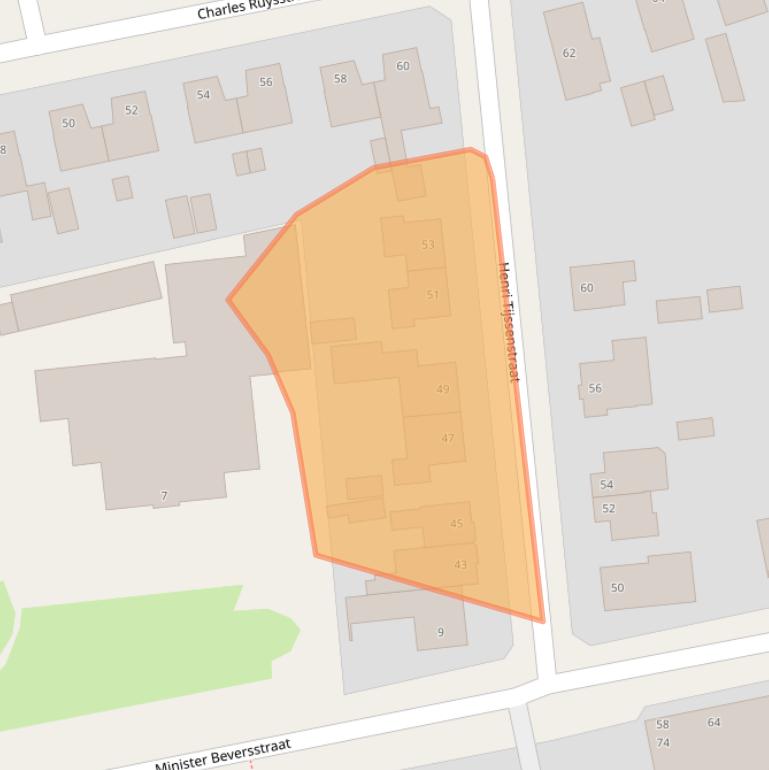 Kaart van postcodegebied 6042BW.