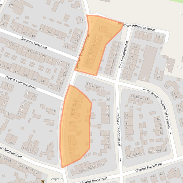 Kaart van postcodegebied 6042CL.