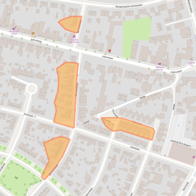 Kaart van postcodegebied 6042HS.