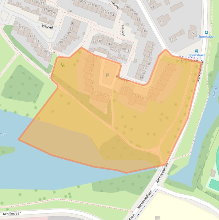 Kaart van postcodegebied 6042KB.