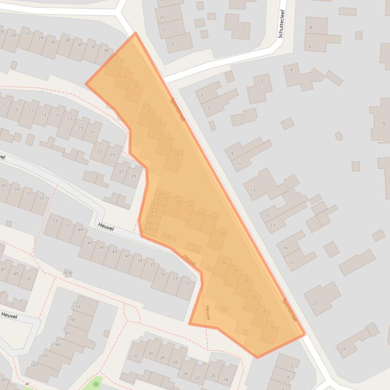 Kaart van postcodegebied 6042KE.