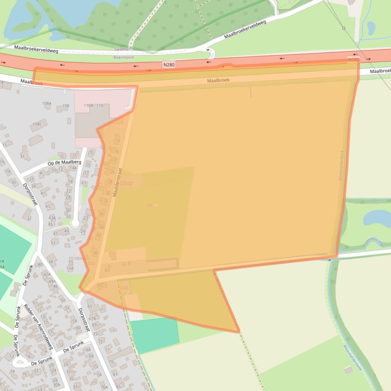 Kaart van postcodegebied 6042KX.