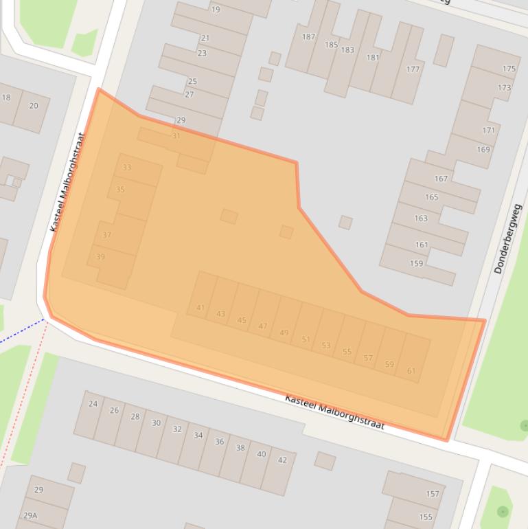 Kaart van postcodegebied 6043HS.