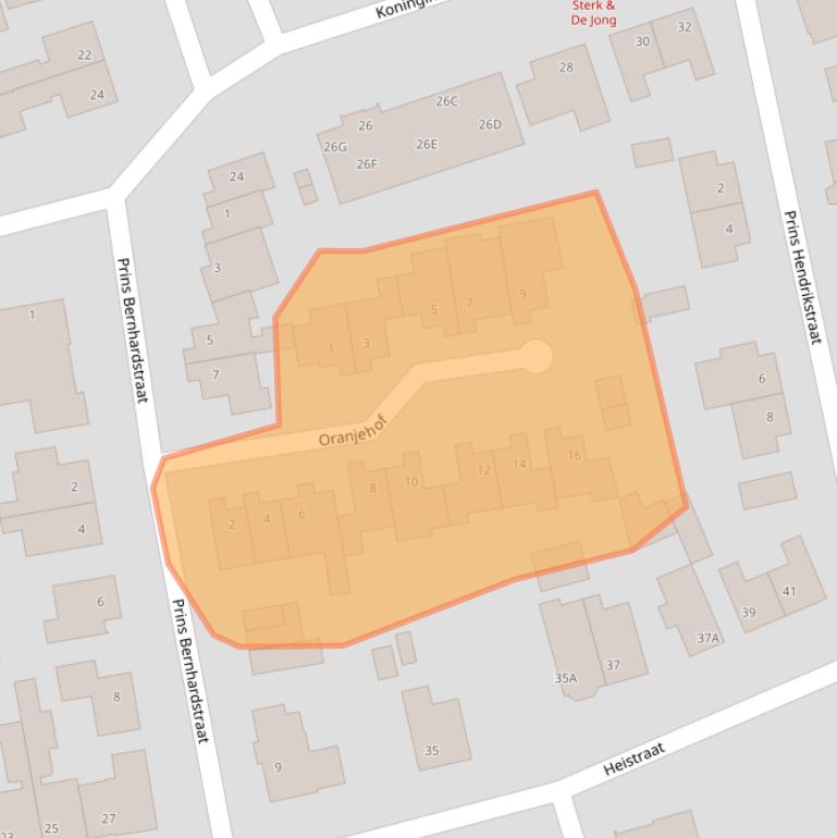 Kaart van postcodegebied 6071DZ.