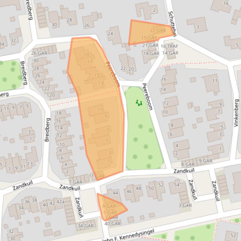 Kaart van postcodegebied 6074DJ.