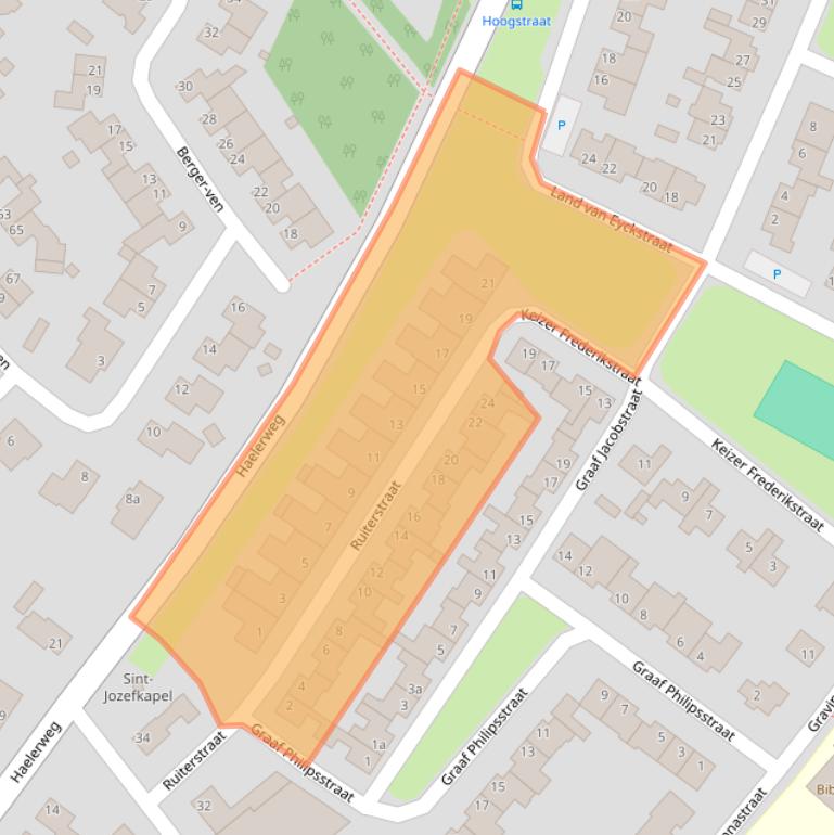 Kaart van postcodegebied 6085CL.