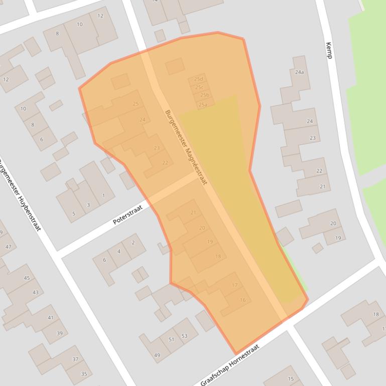 Kaart van postcodegebied 6085GE.