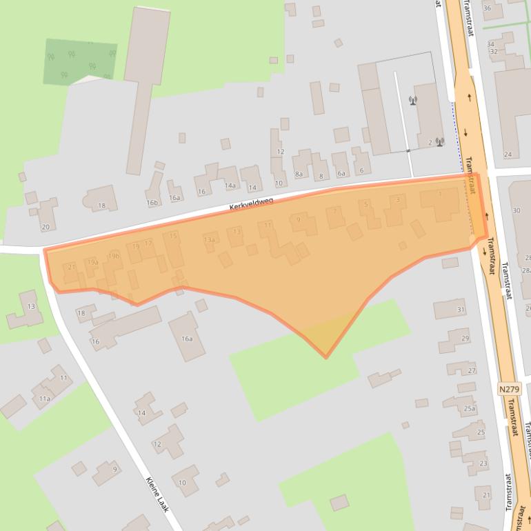 Kaart van postcodegebied 6088ED.