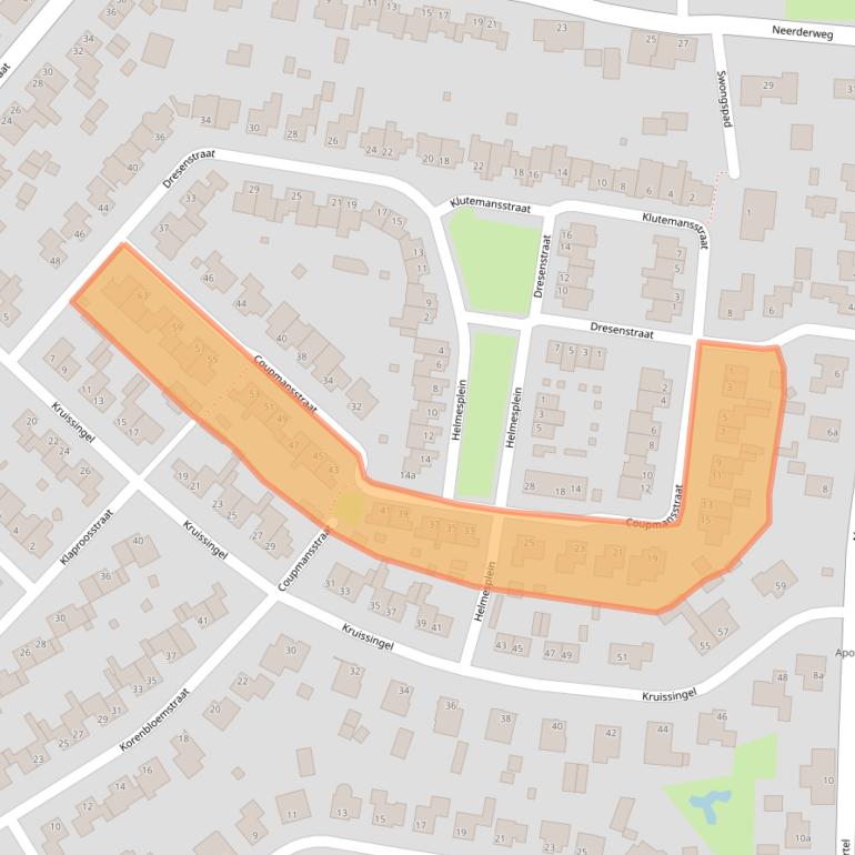 Kaart van postcodegebied 6088HJ.