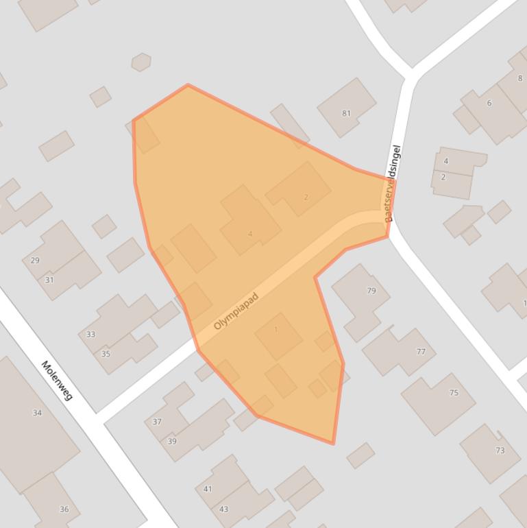 Kaart van postcodegebied 6088HP.